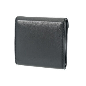 Balenciaga fold Paper Leather Wallet Tri Black Compact